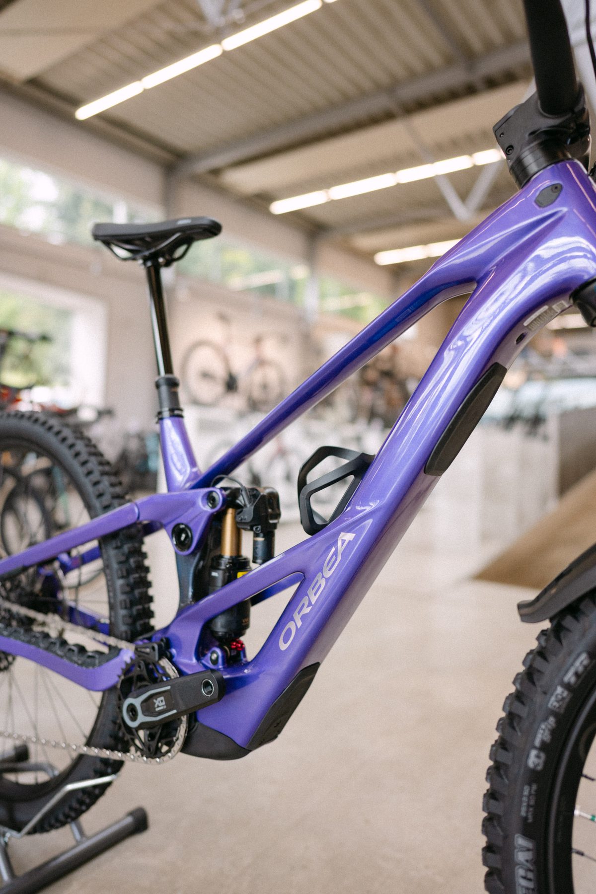 Avinox Motorgehäuse im Orbea Wild Rahmen, Detailansicht